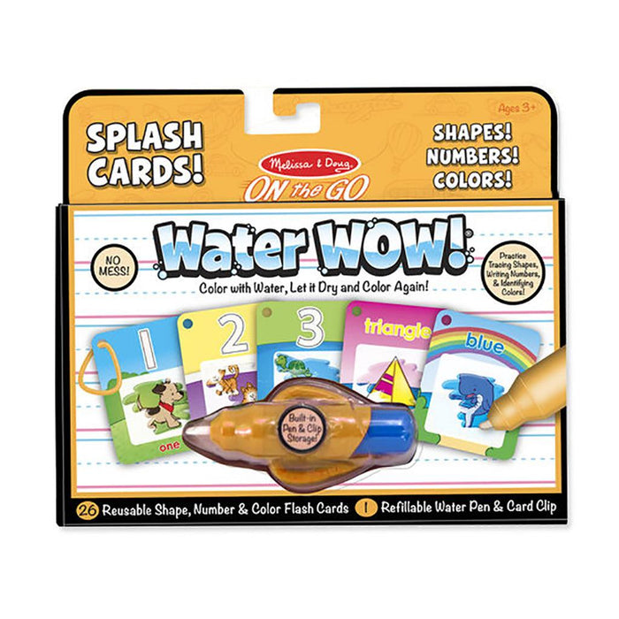 Melissa & Doug : Water Wow! Number, Color, Shape Cards - On the Go Travel Activity -