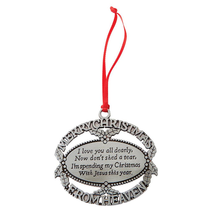 Merry Christmas from Heaven Ornament -