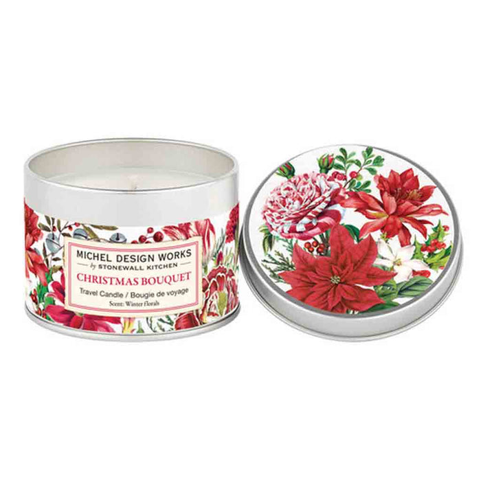 Michel Design Works : Christmas Bouquet Travel Candle - Michel Design Works : Christmas Bouquet Travel Candle