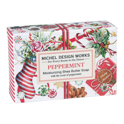 Michel Design Works : Peppermint Boxed Single Soap - Michel Design Works : Peppermint Boxed Single Soap - Annies Hallmark and Gretchens Hallmark, Sister Stores