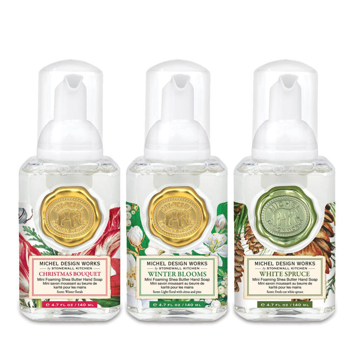 Michel Design Works : Winter Scents Mini Foaming Hand Soap Set - Michel Design Works : Winter Scents Mini Foaming Hand Soap Set