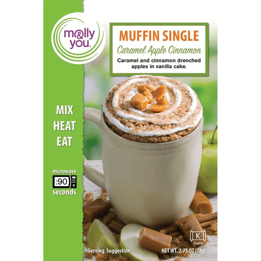 Molly & You - Caramel Apple Cinnamon Microwave Muffin Single -