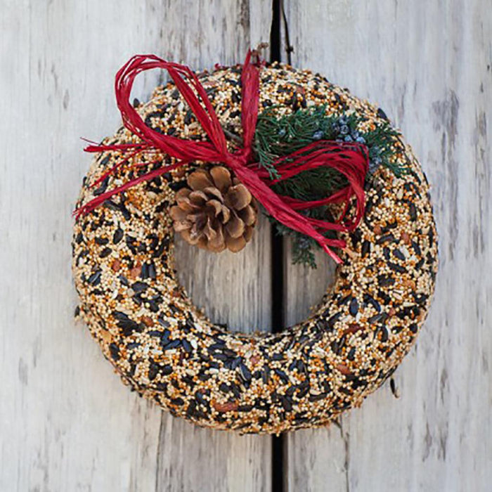 Mr. Bird : Wildfeast Bird Seed Wreath - Wildfeast Bird Seed Wreath - Annies Hallmark and Gretchens Hallmark, Sister Stores