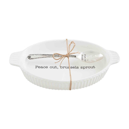 Mud Pie : Brussels Sprouts Serving Dish Set - Mud Pie : Brussels Sprouts Serving Dish Set