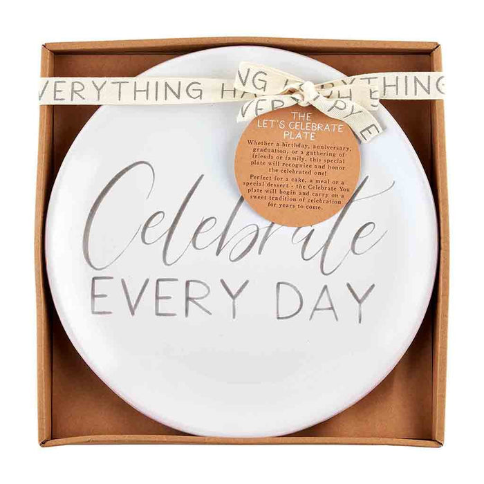 Mud Pie : Celebrate Every Day Plate - Mud Pie : Celebrate Every Day Plate