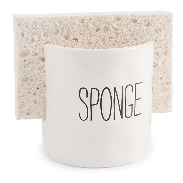 Mud Pie : Ceramic Bistro Sponge Caddy -