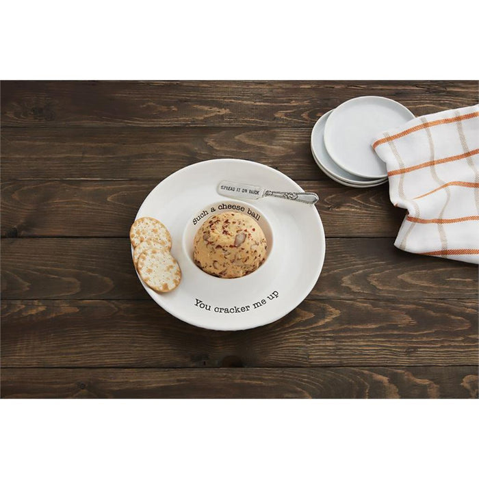 Mud Pie : Cheese Ball Dish Set -