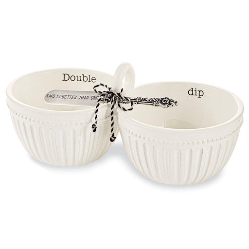 Mud Pie : Double Dip Bowl Set -