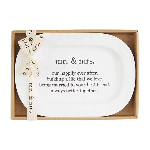 Mud Pie : Mr. & Mrs. Plate - Mud Pie : Mr. & Mrs. Plate - Annies Hallmark and Gretchens Hallmark, Sister Stores
