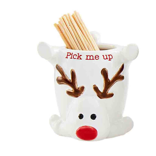 Mud Pie : "Pick Me Up" Reindeer Toothpick Holder Set - Mud Pie : "Pick Me Up" Reindeer Toothpick Holder Set