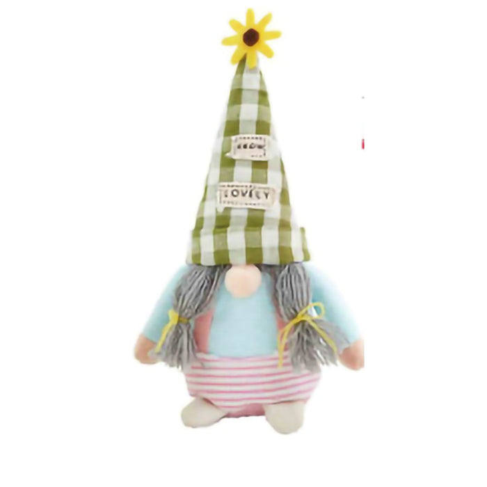 Mud Pie : Plush Flower Gnome Sitter - Lovely - Mud Pie : Plush Flower Gnome Sitter - Lovely