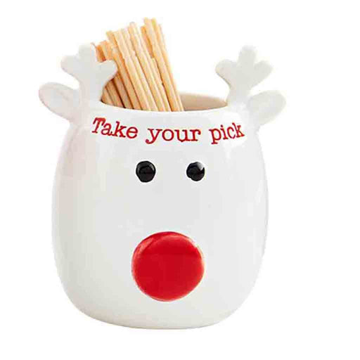 Mud Pie : "Take Your Pick" Reindeer Toothpick Holder Set - Mud Pie : "Take Your Pick" Reindeer Toothpick Holder Set