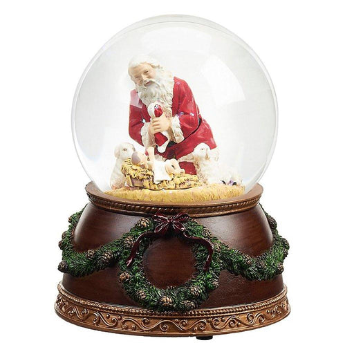 Musical Kneeling Santa Dome - Musical Kneeling Santa Dome - Annies Hallmark and Gretchens Hallmark, Sister Stores