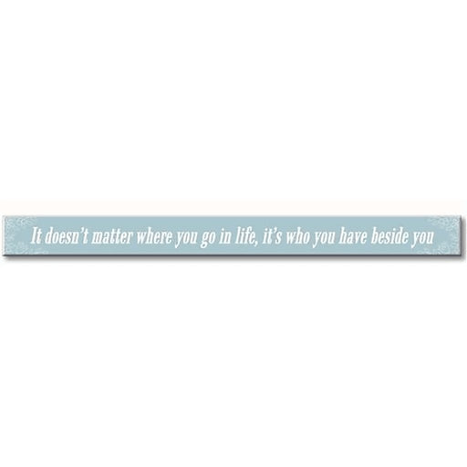 My Word! : It Doesn't Matter Where - Skinnies 1.5"x16" Sign -
