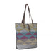 Myra Bag : Multicolored Waves Tote Bag -