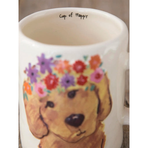 Natural Life : Embossed Cup of Happy - Dog - Natural Life : Embossed Cup of Happy - Dog