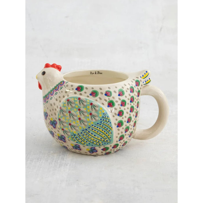 Natural Life Ceramic Nesting Measuring Cups - Rainbow Floral