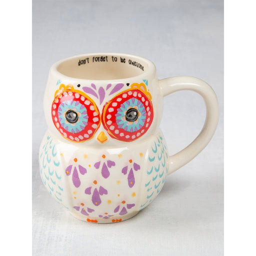 Natural Life : Folk Art Coffee Mug - Eleanor The Owl - Natural Life : Folk Art Coffee Mug - Eleanor The Owl