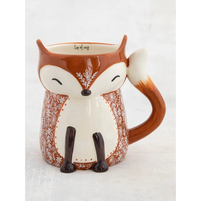 Natural Life : Folk Art Coffee Mug - Fox - Natural Life : Folk Art Coffee Mug - Fox