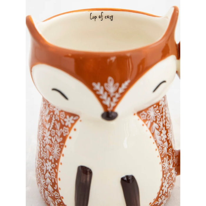 Natural Life : Folk Art Coffee Mug - Fox - Natural Life : Folk Art Coffee Mug - Fox