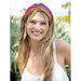 Natural Life : Full Boho Bandeau Headband - Rainbow Borders -