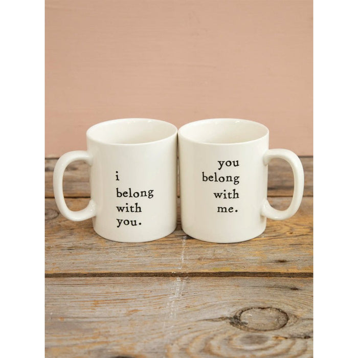 Natural Life : Mug Set of 2 - I Belong With You - Natural Life : Mug Set of 2 - I Belong With You