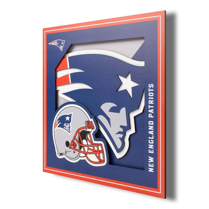New England Patriots 3D Wall Art -