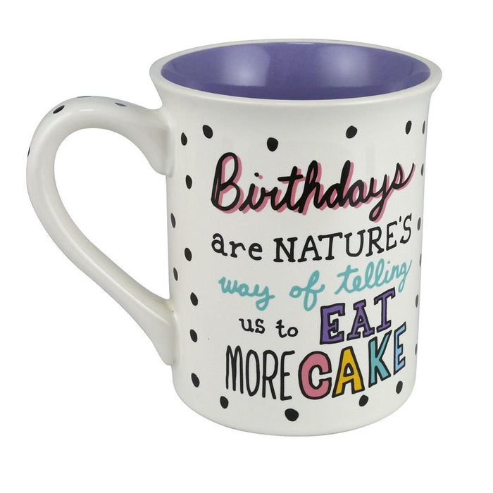 Our Name Is Mud : Birthday Eat Cake Mug 16 oz - Our Name Is Mud : Birthday Eat Cake Mug 16 oz