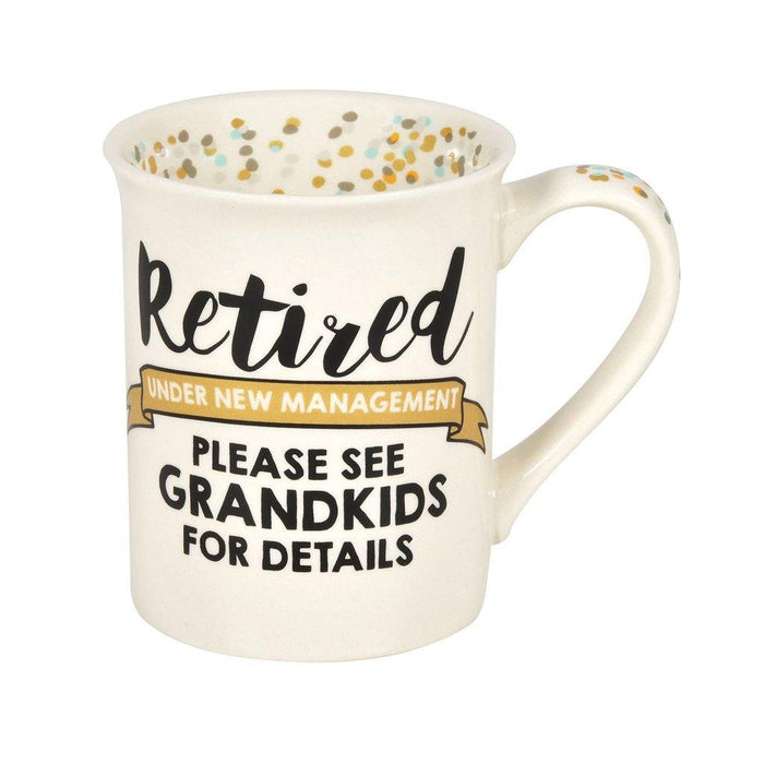 Our Name is Mud : Retired Grandkids 16oz Mug - Our Name is Mud : Retired Grandkids 16oz Mug - Annies Hallmark and Gretchens Hallmark, Sister Stores