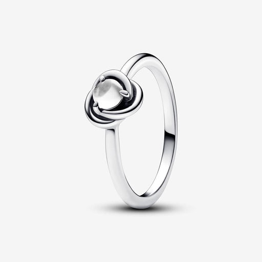 PANDORA : April Clear Eternity Circle Ring - Clear - PANDORA : April Clear Eternity Circle Ring - Clear