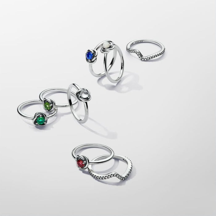 Hallmark Pandora Rings PANDORA : April Clear Eternity Circle Ring - Clear — Annies Hallmark ...