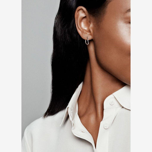 PANDORA : Asymmetrical Heart Hoop Earrings - PANDORA : Asymmetrical Heart Hoop Earrings - Annies Hallmark and Gretchens Hallmark, Sister Stores