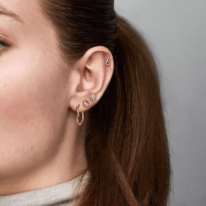 PANDORA : Asymmetrical Heart Hoop Earrings - Annies Hallmark and Gretchens  Hallmark