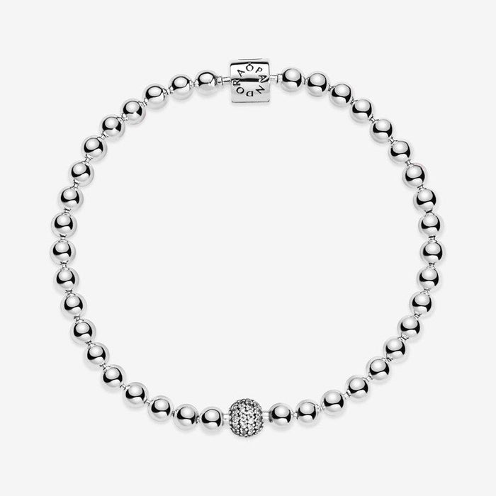 PANDORA : Beads & Pavé Bracelet (3 Asstd Sizes) -