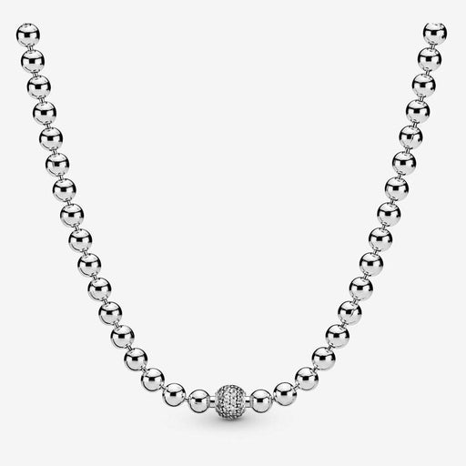 PANDORA : Beads & Pavé Necklace -
