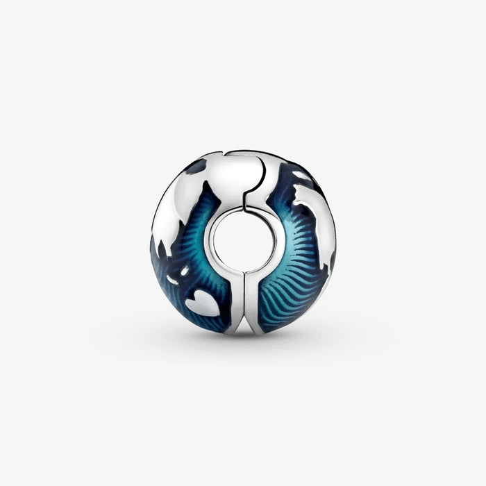 PANDORA : Blue Globe Clip Charm -