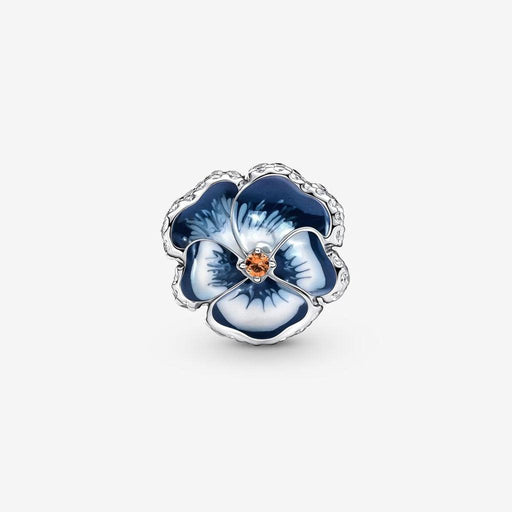 PANDORA : Blue Pansy Flower Charm -