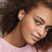 PANDORA : Blue Pansy Flower Stud Earrings -