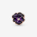 PANDORA : Deep Purple Pansy Flower Charm -