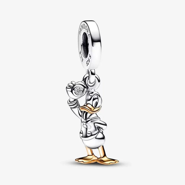 PANDORA : Disney 100th Anniversary Donald Duck 0.009 ct tw Lab-created Diamond Dangle Charm - PANDORA : Disney 100th Anniversary Donald Duck 0.009 ct tw Lab-created Diamond Dangle Charm