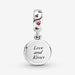 PANDORA : Disney Mickey Mouse & Minnie Mouse Love and Kisses Dangle Charm - PANDORA : Disney Mickey Mouse & Minnie Mouse Love and Kisses Dangle Charm - Annies Hallmark and Gretchens Hallmark, Sister Stores