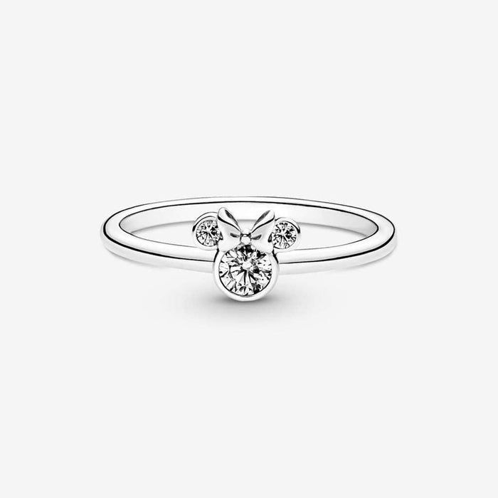 PANDORA : Disney Minnie Mouse Sparkling Head Ring -