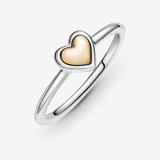 PANDORA : Domed Golden Heart Ring -