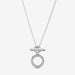 PANDORA : Double Hoop T-bar Necklace -