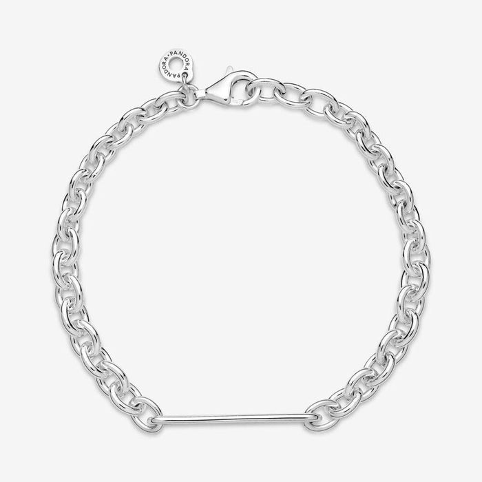 PANDORA : Engravable Bar Link Bracelet -