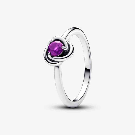 PANDORA : February Purple Eternity Circle Ring - PANDORA : February Purple Eternity Circle Ring