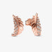 PANDORA : Floating Curved Feather Stud Earrings -