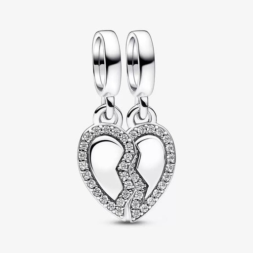 PANDORA : Friends Splittable Heart Dangle Charm - PANDORA : Friends Splittable Heart Dangle Charm