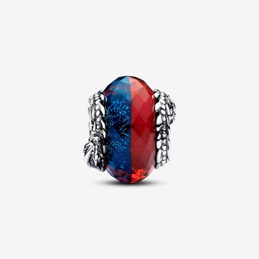 PANDORA : Game of Thrones Ice & Fire Dragons Dual Murano Glass Charm in Sterling Silver - PANDORA : Game of Thrones Ice & Fire Dragons Dual Murano Glass Charm in Sterling Silver