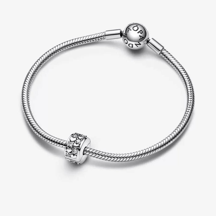 PANDORA : Infinite Hearts Sparkling Clip Charm -